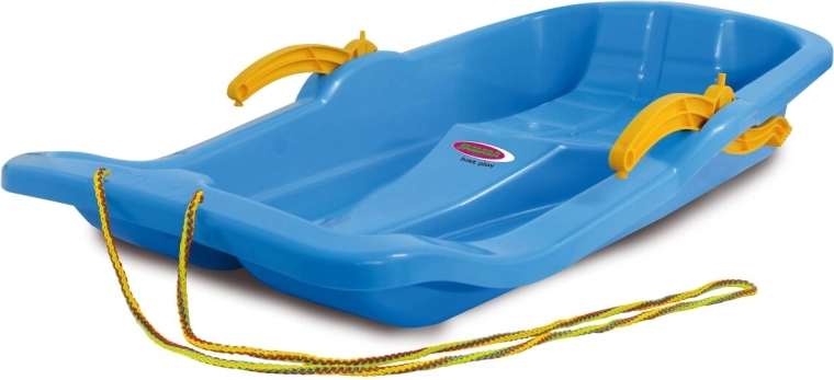 Snow Play Schlitten Karol 80 cm blau mit Bremsen