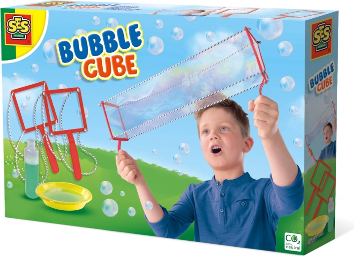Seifenblasen-Set für eckige Mega-Blasen
