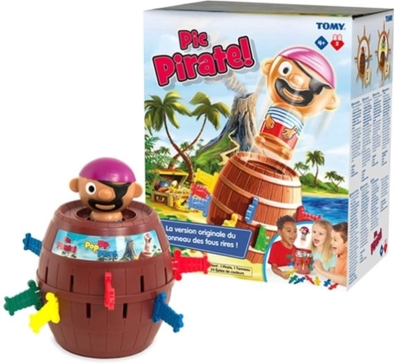 Tomy Spiel Fass mit herausspringendem Piraten