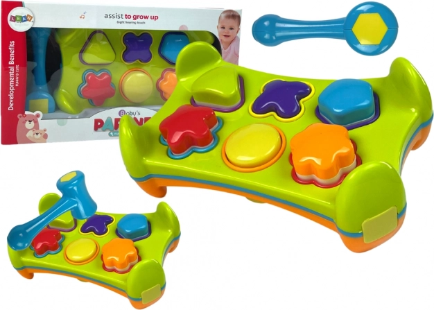 Beidseitiger Lern-Sorter mit Hammer und Formen