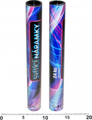 Leuchtarmbänder – Set mit 24 Stück in der Röhre