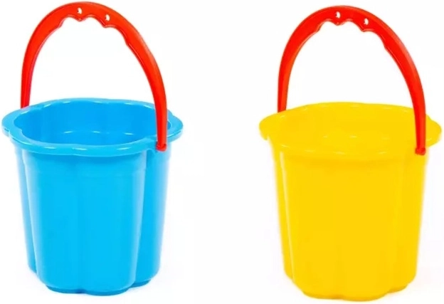 Kleiner Eimer in Blumenform – 1 Stück