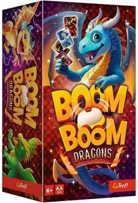 Trefl Boom Boom Drachen – Reaktions-Kartenspiel mit Buzzer