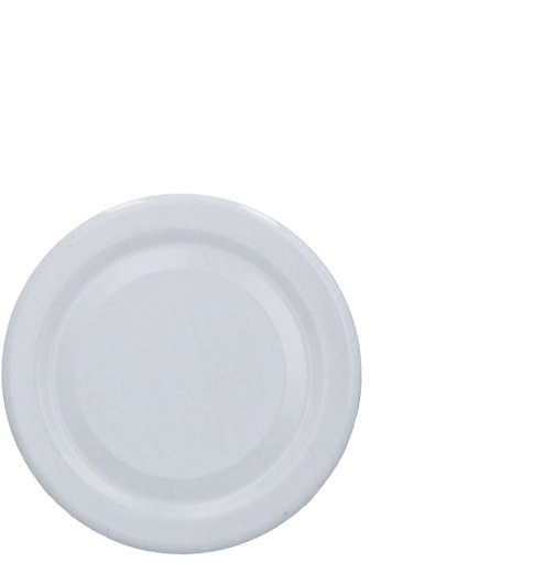 Set aus schwarzen emaillierten Deckeln 58 mm (10 Stk.)