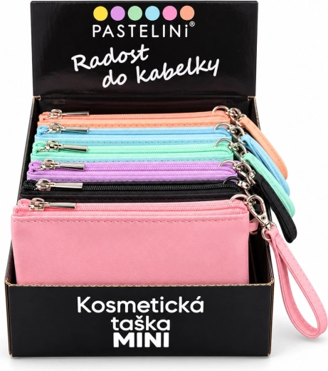 Kosmetiktasche MINI mit Aufdruck, assortiert - 1 Stück