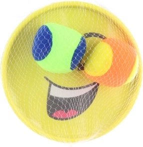 Kunststoff-Catchball mit Lächeln – Set für Kinder