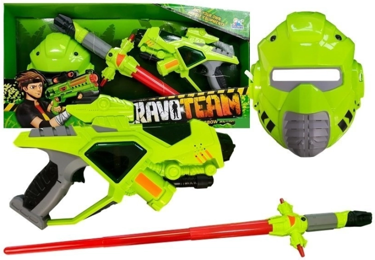 Weltraumwaffe Schwert Maske hellgrün