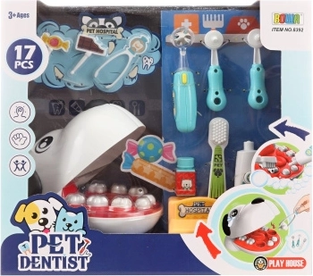 Kinderzahnarzt-Set mit Hund