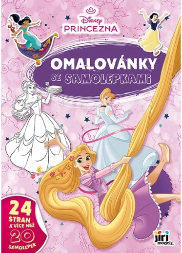 Malbuch A4 mit Stickern Disney Prinzessinnen