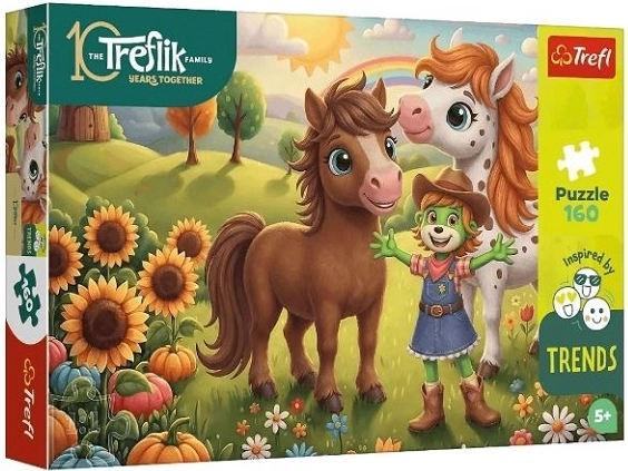 Trefl Puzzle 160 Teile – Pony (Familie Treflik)