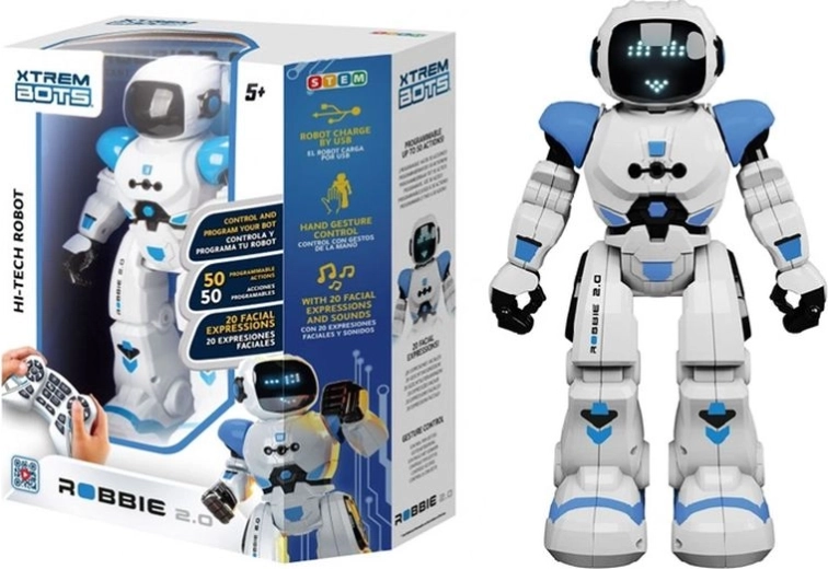 Xtrem Bots Robbie 2.0 – interaktiver programmierbarer Roboter mit Fernsteuerung