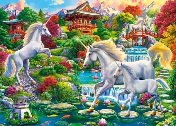 Puzzle 260 Unicorn Garden – Einhorngarten