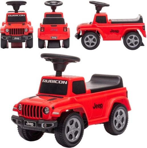 Kinder-Rutschauto Jeep Rubicon mit Sound, rot