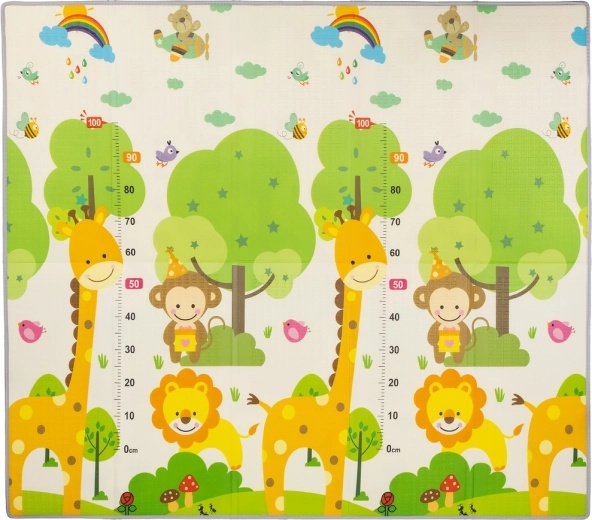 Chipolino Kinder-Spielmatte Dschungel 113 × 113 cm