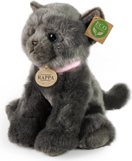 Rappa Plüschkatze grau 25 cm eco‑friendly