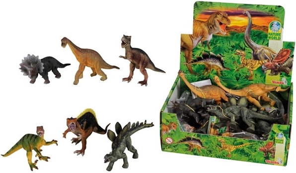 Gummi-Dinosaurier 14–16 cm, zufällige Auswahl – 1 Stück