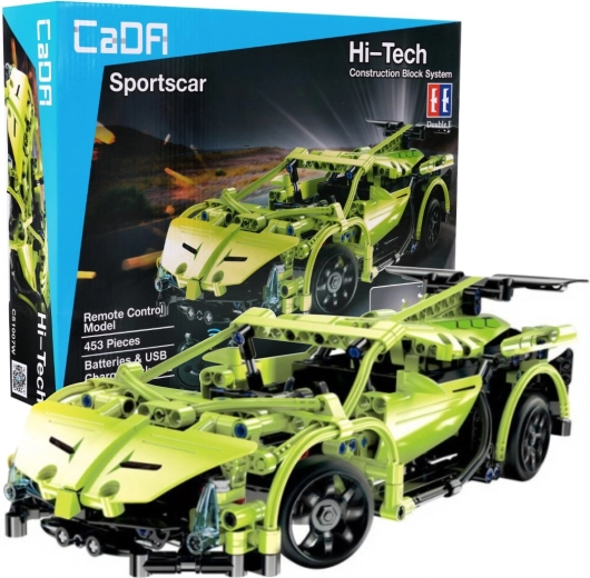 CADA RC-Bausatz Sportwagen 32 cm, grün, 453 Teile