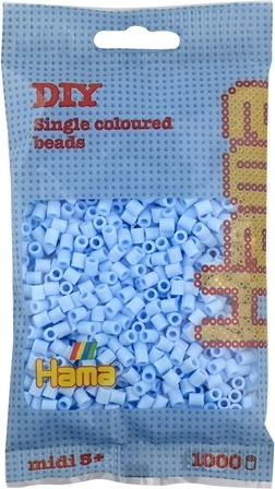 Hama Midi Bügelperlen pastellblau 1000 Stück