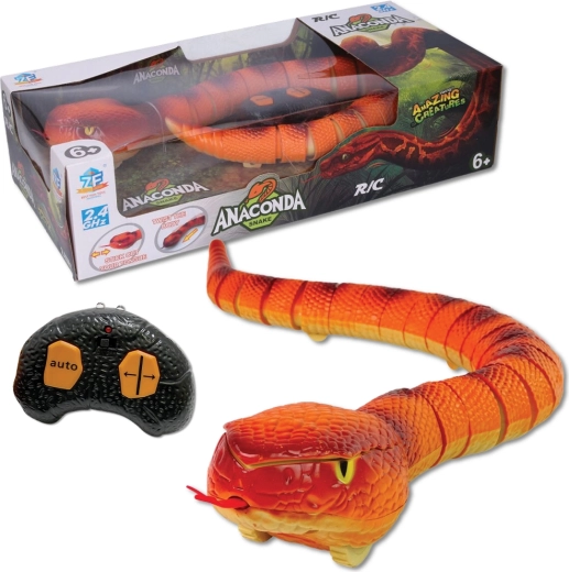 RC-Schlange mit Biomimikry und leuchtenden Augen – orange