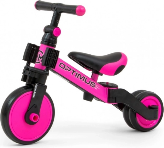 Kinderlaufrad und Dreirad 3-in-1 Optimus Pink