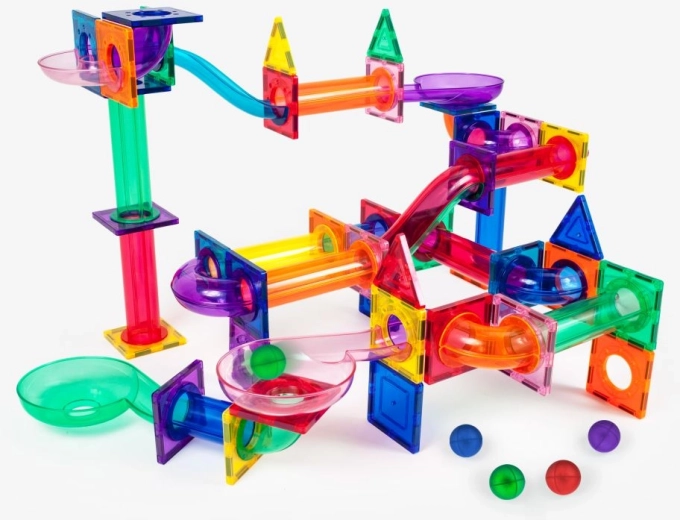Magnetisches Konstruktionsset PICASSO – 100-tlg. Kugelbahn