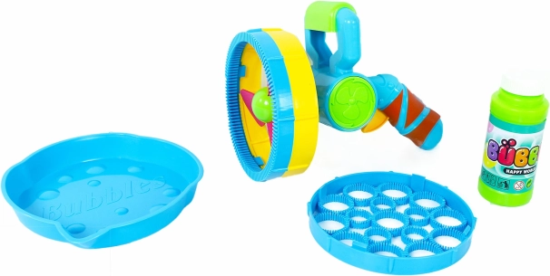 Große Seifenblasenpistole mit Seifenblasenlösung