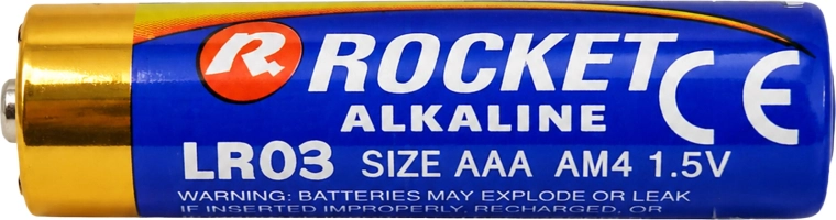 Alkalische Batterien Rocket AAA 1,5 V – Packung 180 Stk. (45×4)