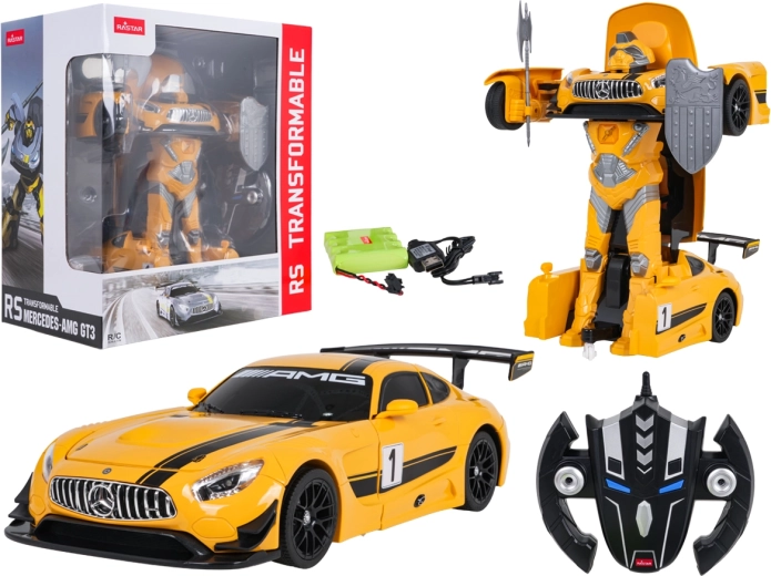 RC-Auto und Roboter 2in1 Rastar Mercedes-AMG GT3 1:14 gelb