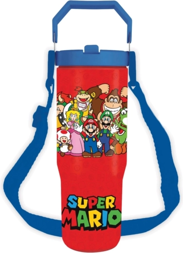 Reisebecher mit Trageriemen Super Mario