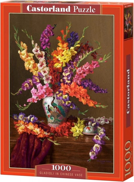 Puzzle 1000 Stk. Gladiolen in chinesischer Vase