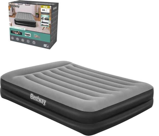 Aufblasbares Bett BESTWAY mit integrierter AC-Pumpe 203 × 152 × 46 cm