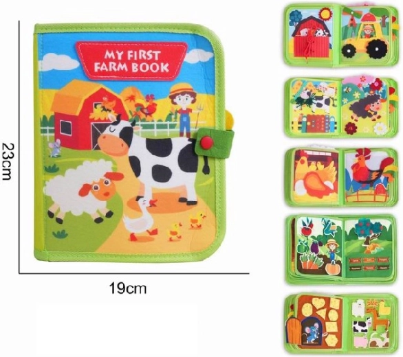 Stoffbuch für Kleinkinder Bauernhof