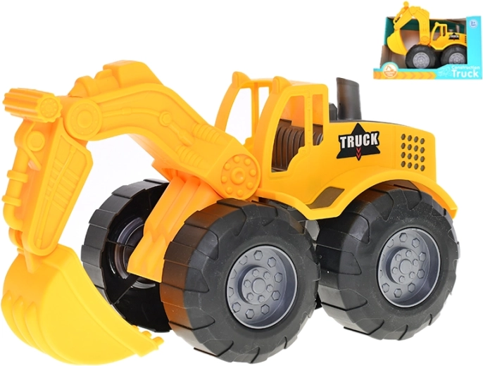 Plastikbagger 26 cm mit Freilauf für Kinder