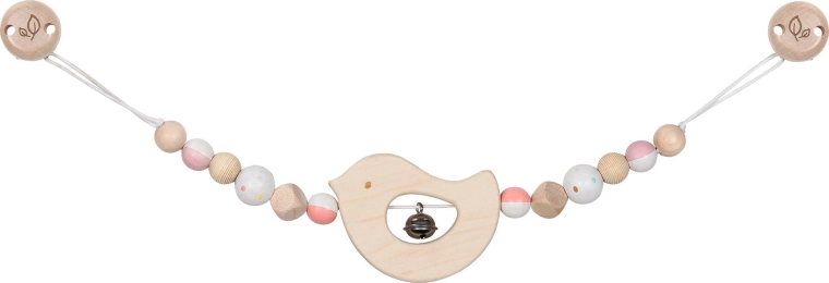 Kinderwagenkette mit Vögelchen und Clips - 1 Stück