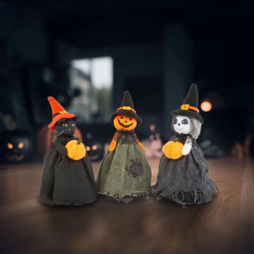 Halloween-Dekoration Hexe, 21 cm – 1 Stück