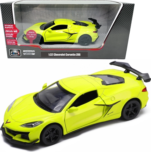 Metallmodell Chevrolet Corvette C8 Z06 mit Licht und Sound 1:32