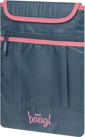Baagl Laptop-Hülle Logo rosa GRS (15")