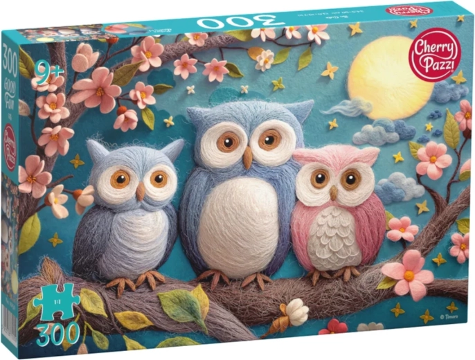 Cherry Pazzi Puzzle Süße Eulen, 300 Teile