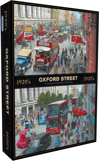 Gibsons Puzzle Oxford Street im Laufe der Jahrzehnte 1000 Teile