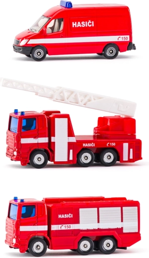 SIKU deutsche Version Feuerwehr-Set mit 3 Fahrzeugen