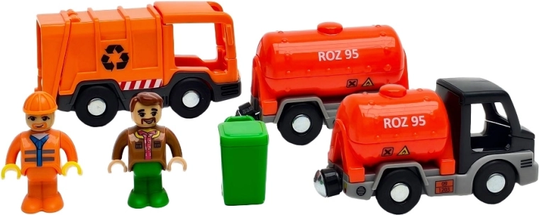 2Kids Toys Set kommunaler Fahrzeuge mit Figuren