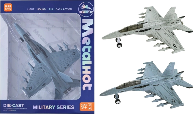 Metallmodell des Kampfjets F/A-18 Hornet 1:400 mit Sound und Licht