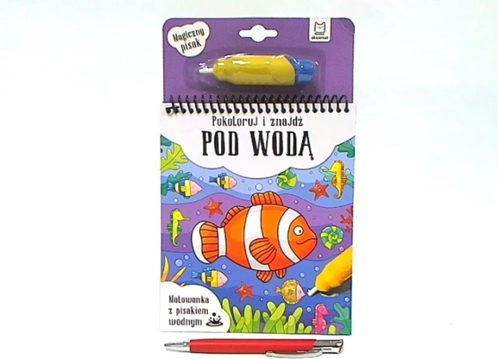 Malow magisches Wasser-Malbuch mit Wasserstift – Unter Wasser ausmalen