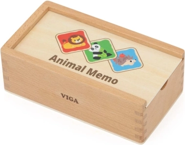 Holz-Memory mit Tieren