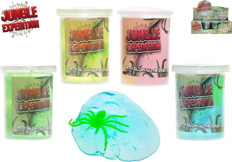 Jungle Expedition Leuchtschleim mit Spinne 115 g