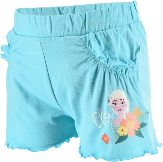 Türkisfarbene Kinder-Shorts Frozen – Größe: 104