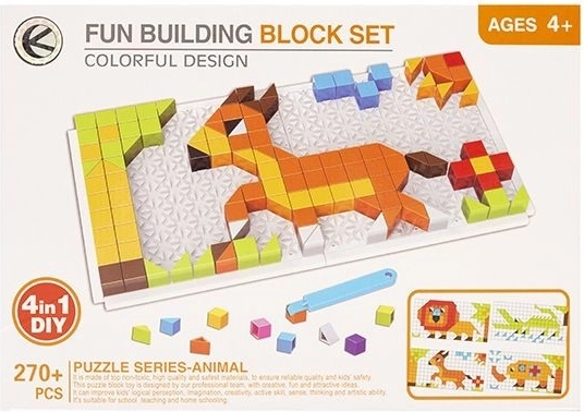 Kinderpuzzle 4-in-1 Tiere 270 Teile