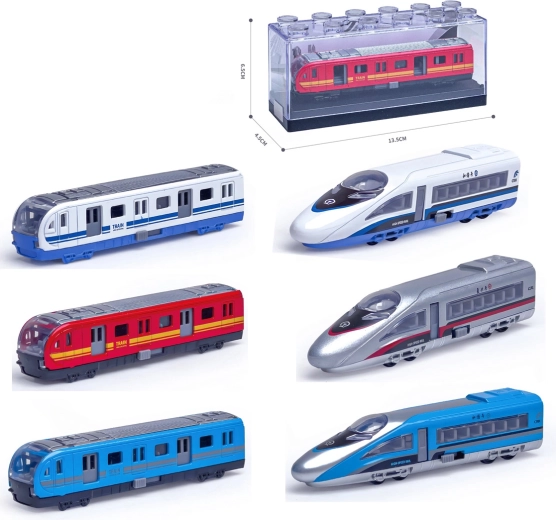 Metallmodell eines Hochgeschwindigkeitszugs 1:64 – mehrere Varianten