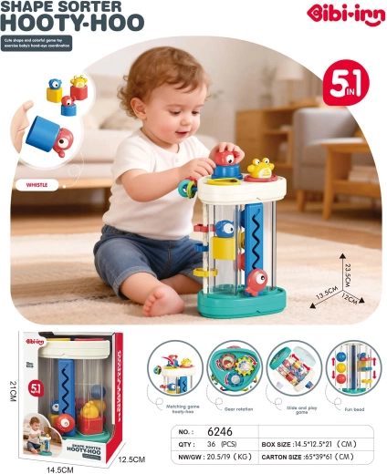 Multifunktionaler Turm Fisch – Sortierer 5-in-1