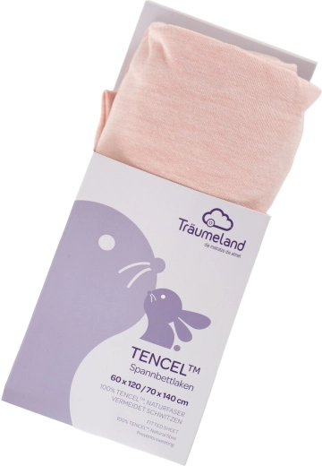 Träumeland Spannbettlaken Tencel uni Rose Smoke